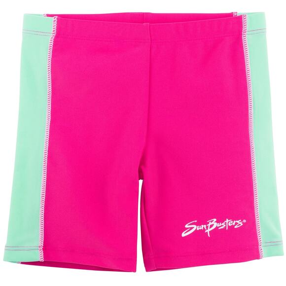 SunBusters Girls Toddler 4/5 Swim Short UPF 50+ Poppy Pink NWT - Picture 1 of 1